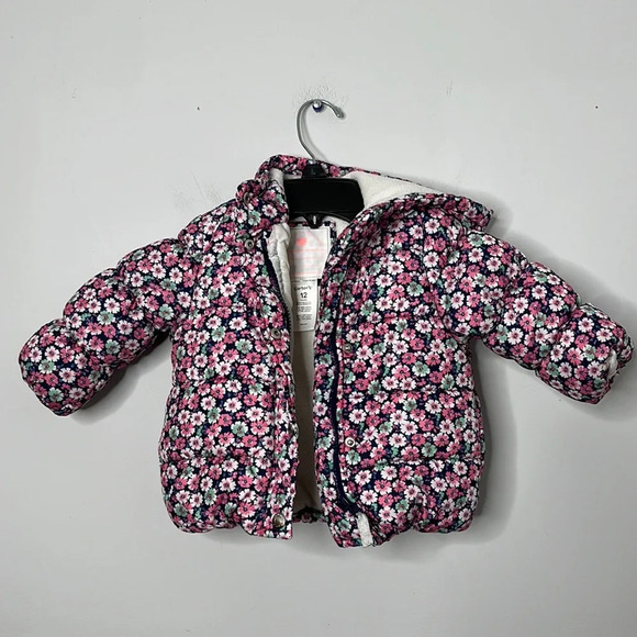 Carters Floral Infant Snow Coat - Picture 1 of 6